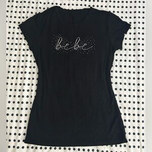 Bebe rhinestone tee